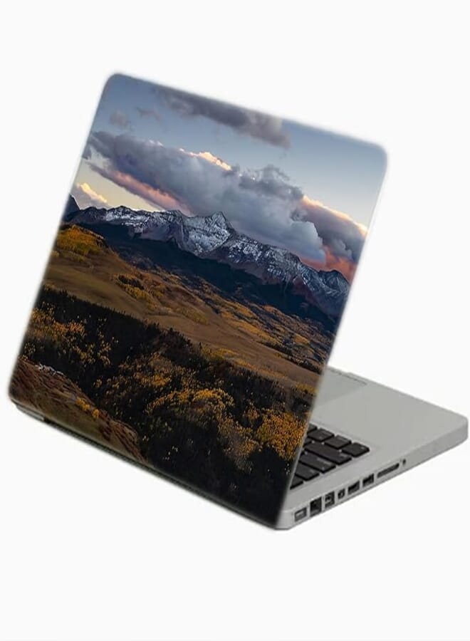 TAT Stains Liquid Texture Printed Laptop Sticker Multicolour-15.6 inch-1331